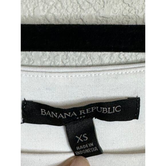 Banana Republic White Sleeveless Square Neck Bodysuit Casual Workwear Layer XS - Picture 3 of 8